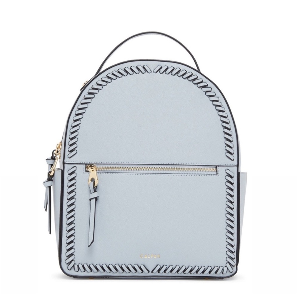 Calpak Light blue leather backpack